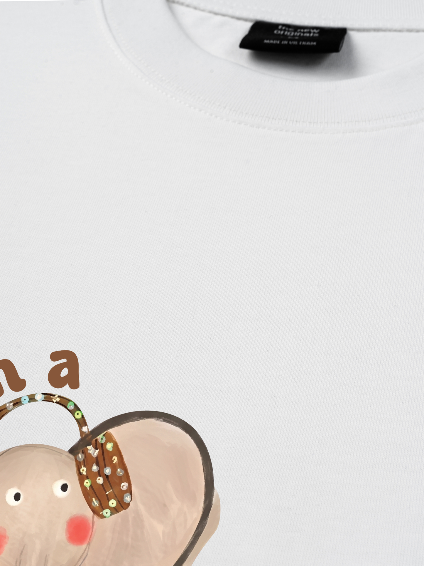 Áo Thun Relaxed Fit Animal I'm A Joyful Little Elephant