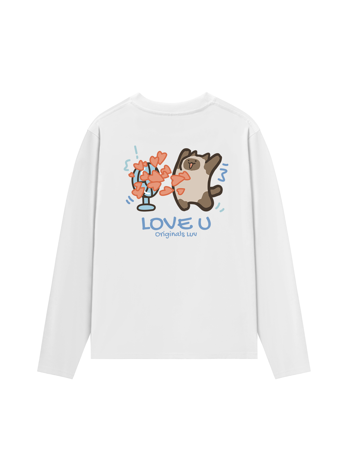 Áo Thun Dài Tay Love You Cat Couple