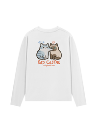 Áo Thun Dài Tay So Cute Cat Couple