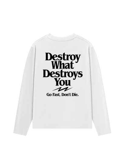 Áo Thun Dài Tay Life Vibe Destroy What Destroy You