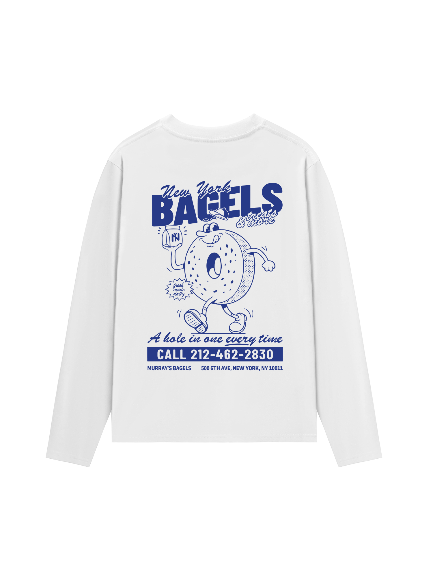 Áo Thun Dài Tay New York Bagel