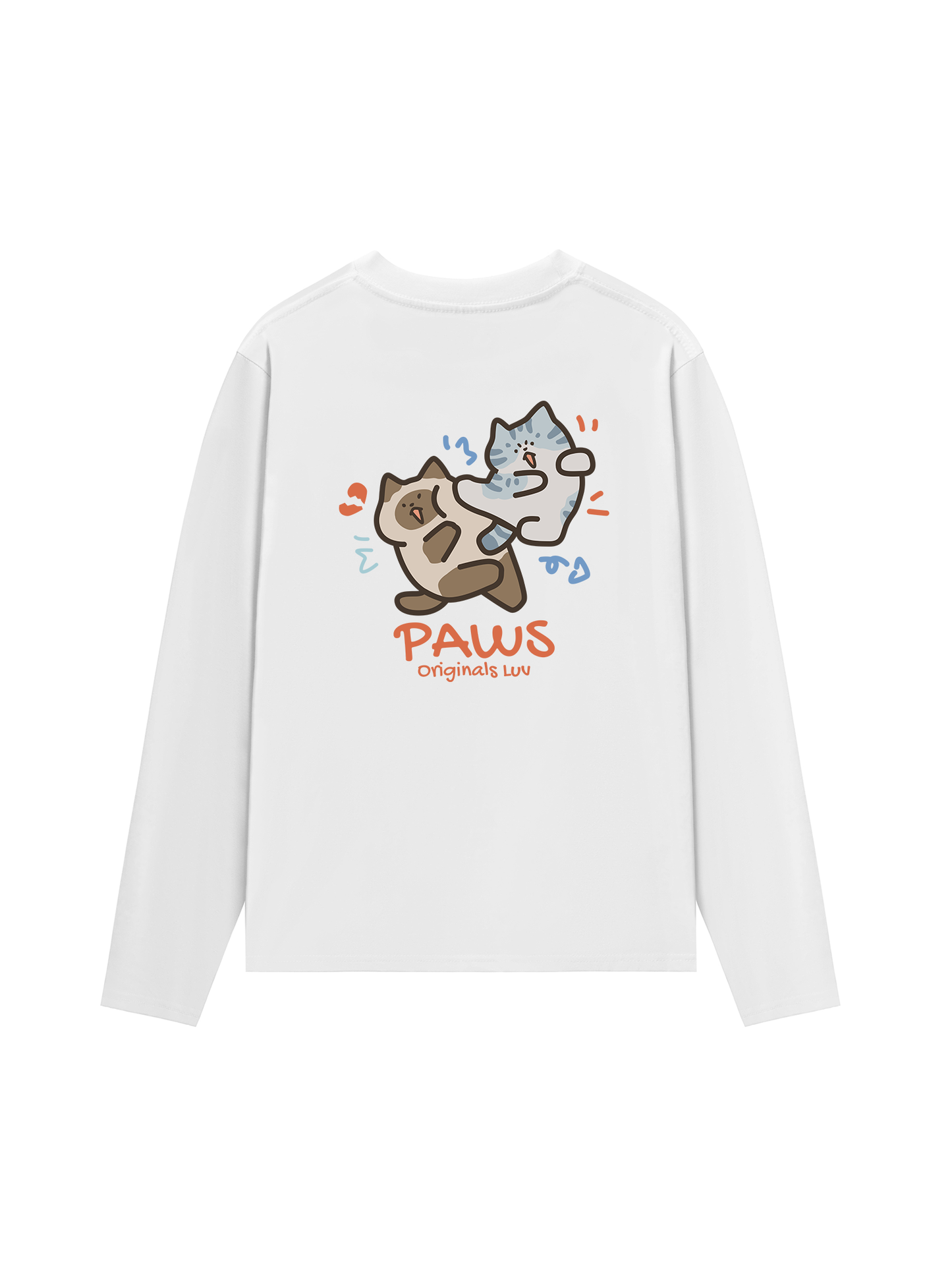 Áo Thun Dài Tay Paws Luv Cat Couple