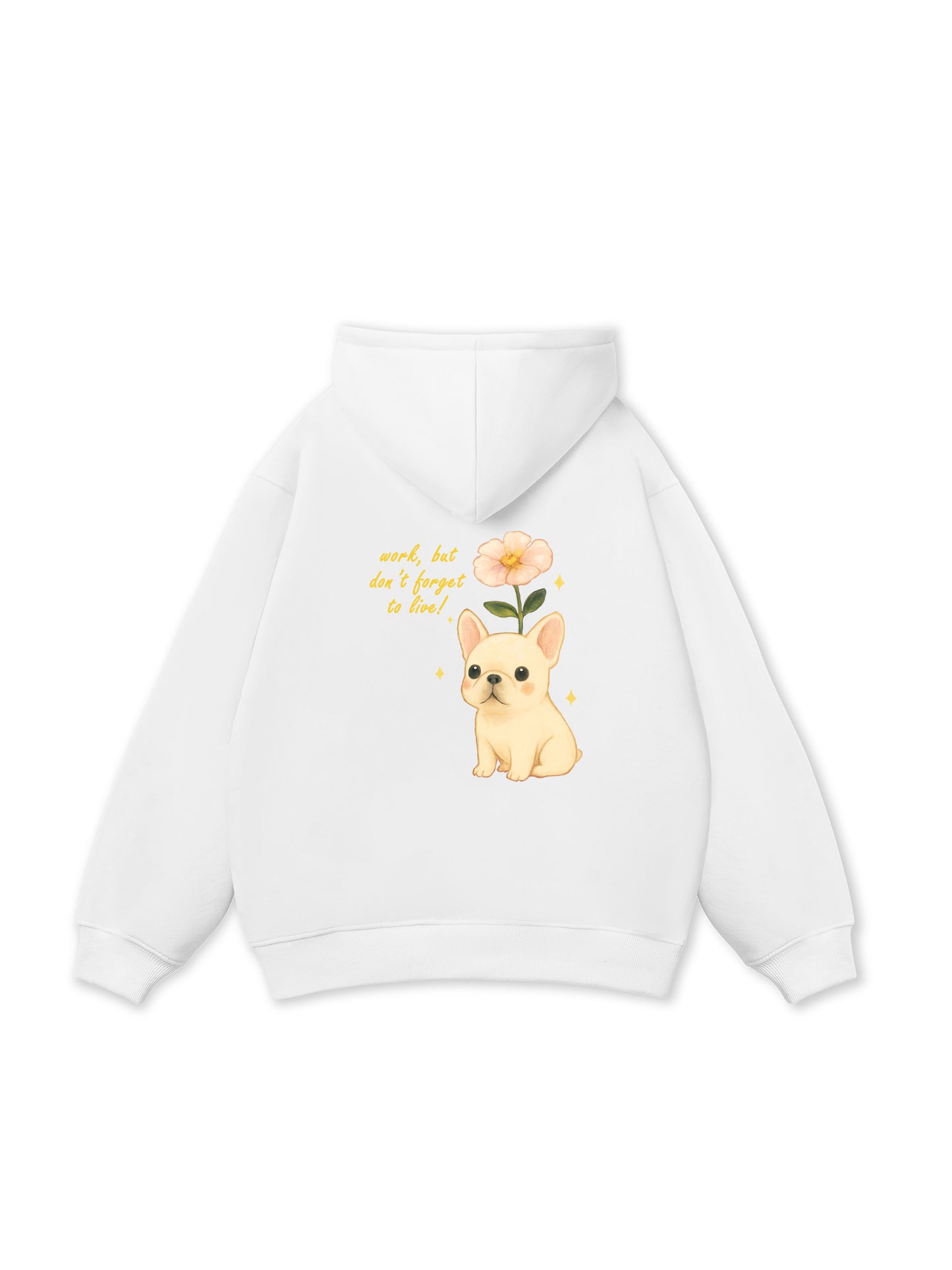 Work & Live Dog Hoodie