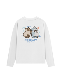 Áo Thun Dài Tay Angry Luv Cat Couple
