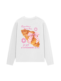 Áo Thun Dài Tay Go Get A Croissant
