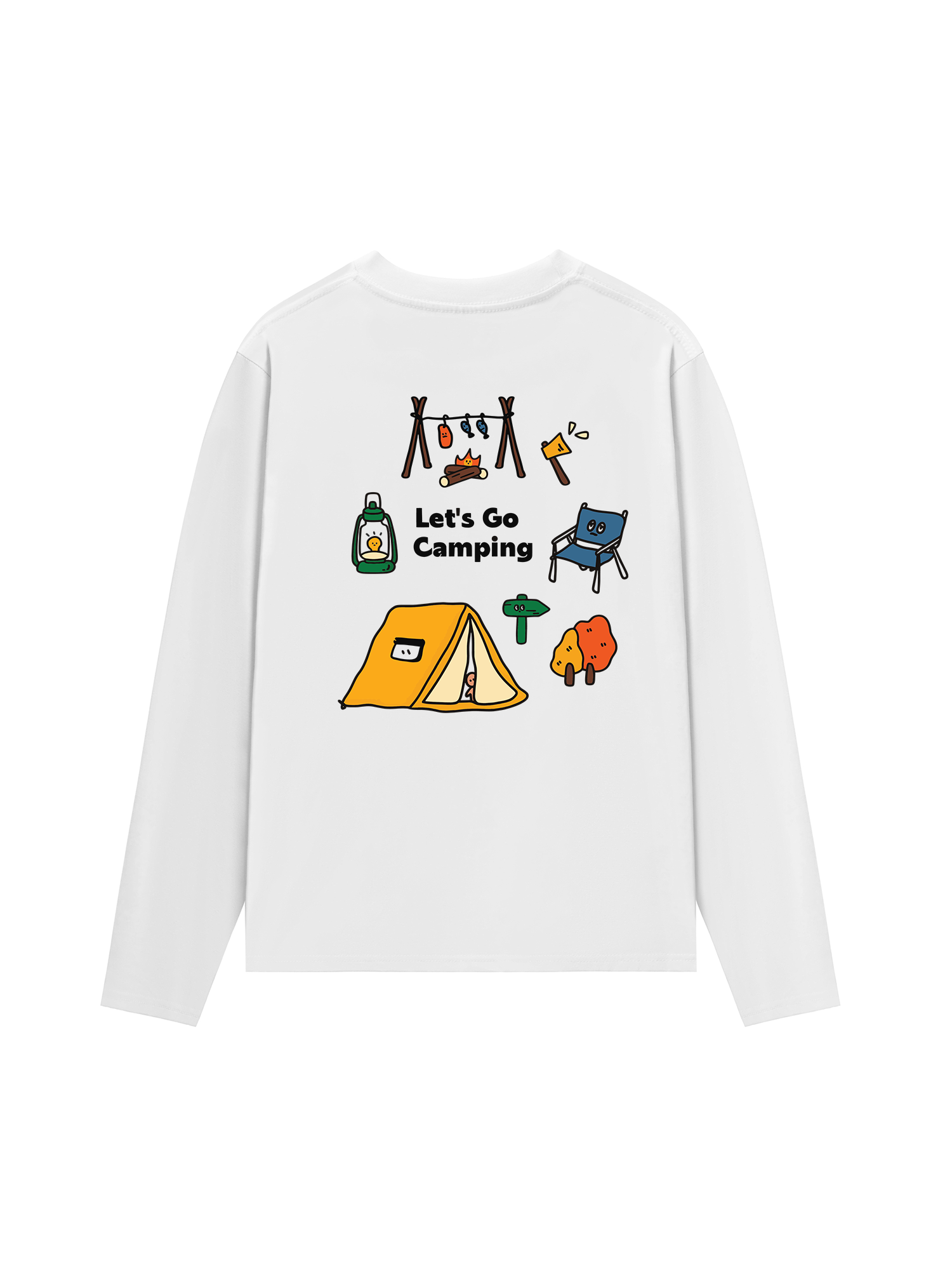 Áo Thun Dài Tay Let_s Go Camping