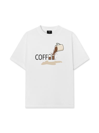 Áo Thun Relaxed Fit Coffee Battery