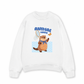 Áo Sweater Nỉ Hai Da Animal Beaver Catches Butterflies