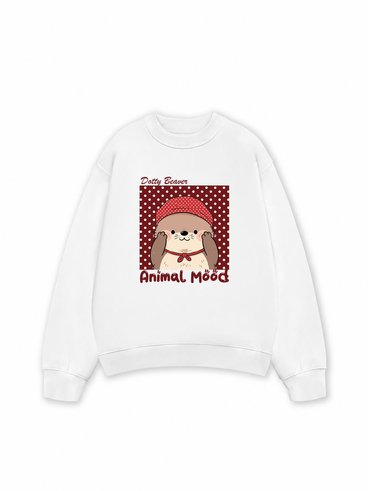 Áo Sweater Nỉ Hai Da Animal Dotty Beaver