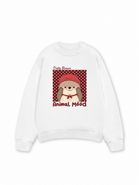 Áo Sweater Nỉ Hai Da Animal Dotty Beaver