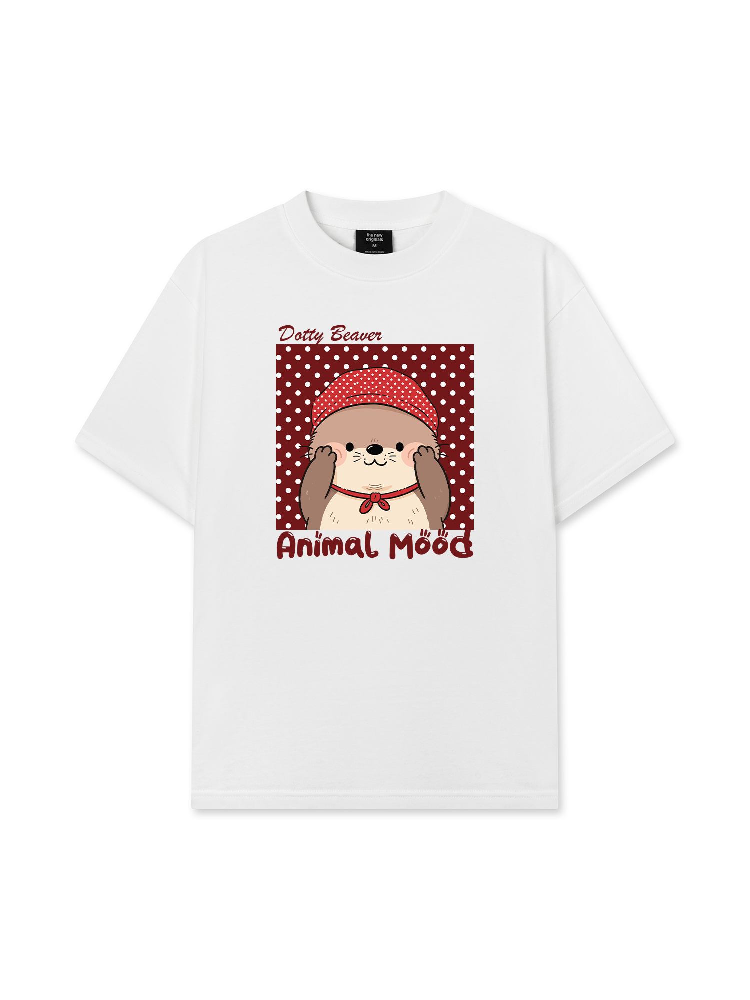 Áo Thun Relaxed Fit Animal Dotty Beaver