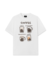 Áo Thun Relaxed Fit Latte Americano Capuccino Mocha