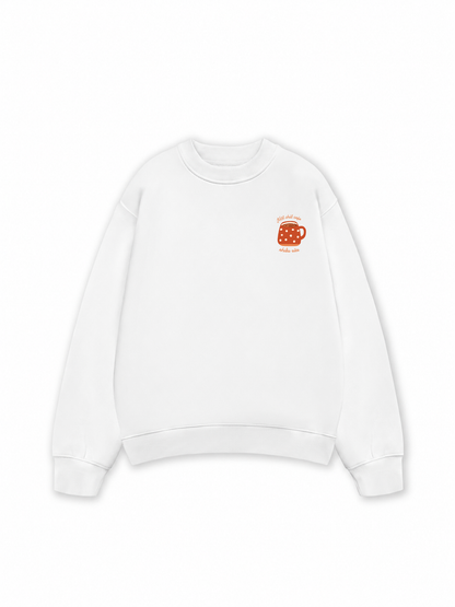 Áo Sweater Nỉ Hai Da Một Chút Cafe Nhiều Sữa