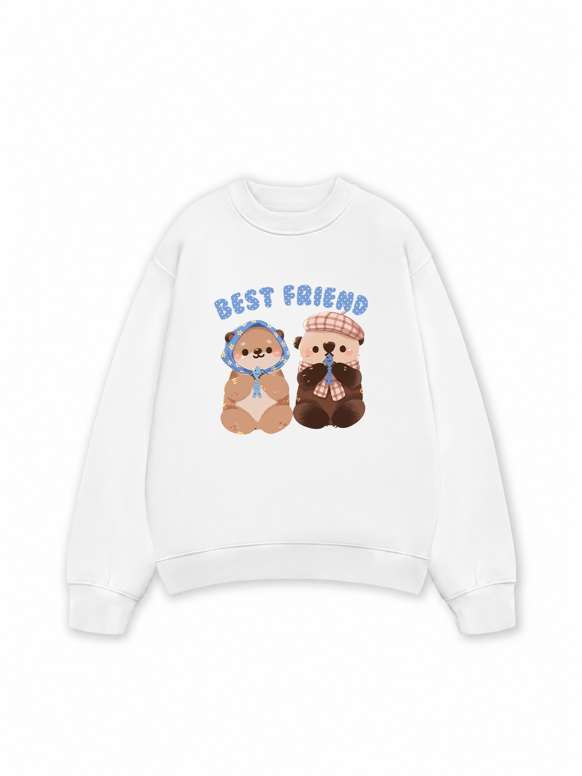 Áo Sweater Nỉ Hai Da Animal Best Friend Beaver