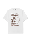 Áo Thun Relaxed Fit Coffee I'll Start Working