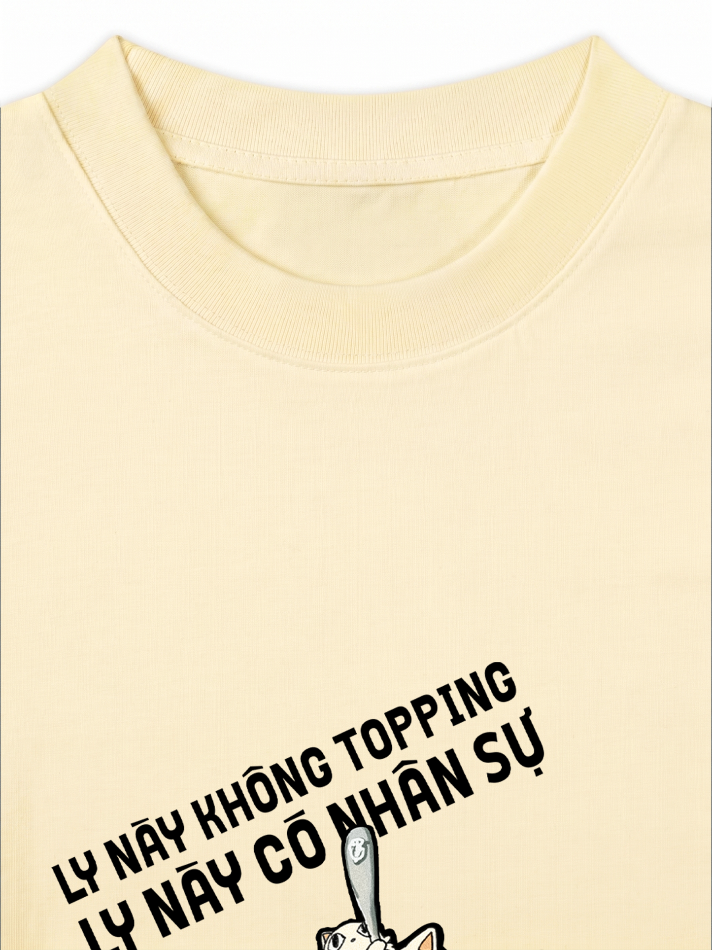 Áo Thun Relaxed Fit Hội Mèo Topping hơi quậy