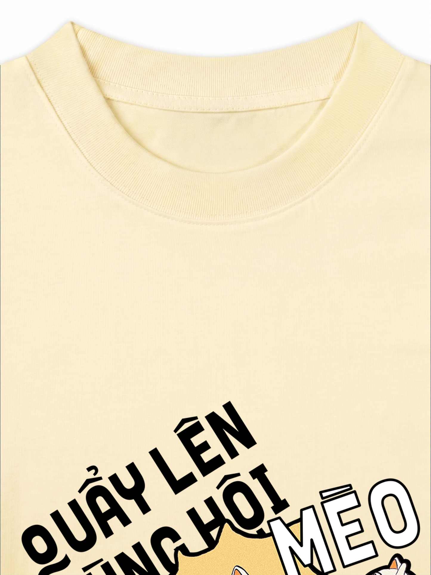 Áo Thun Relaxed Fit Quẩy Lên Cùng Hội Mèo