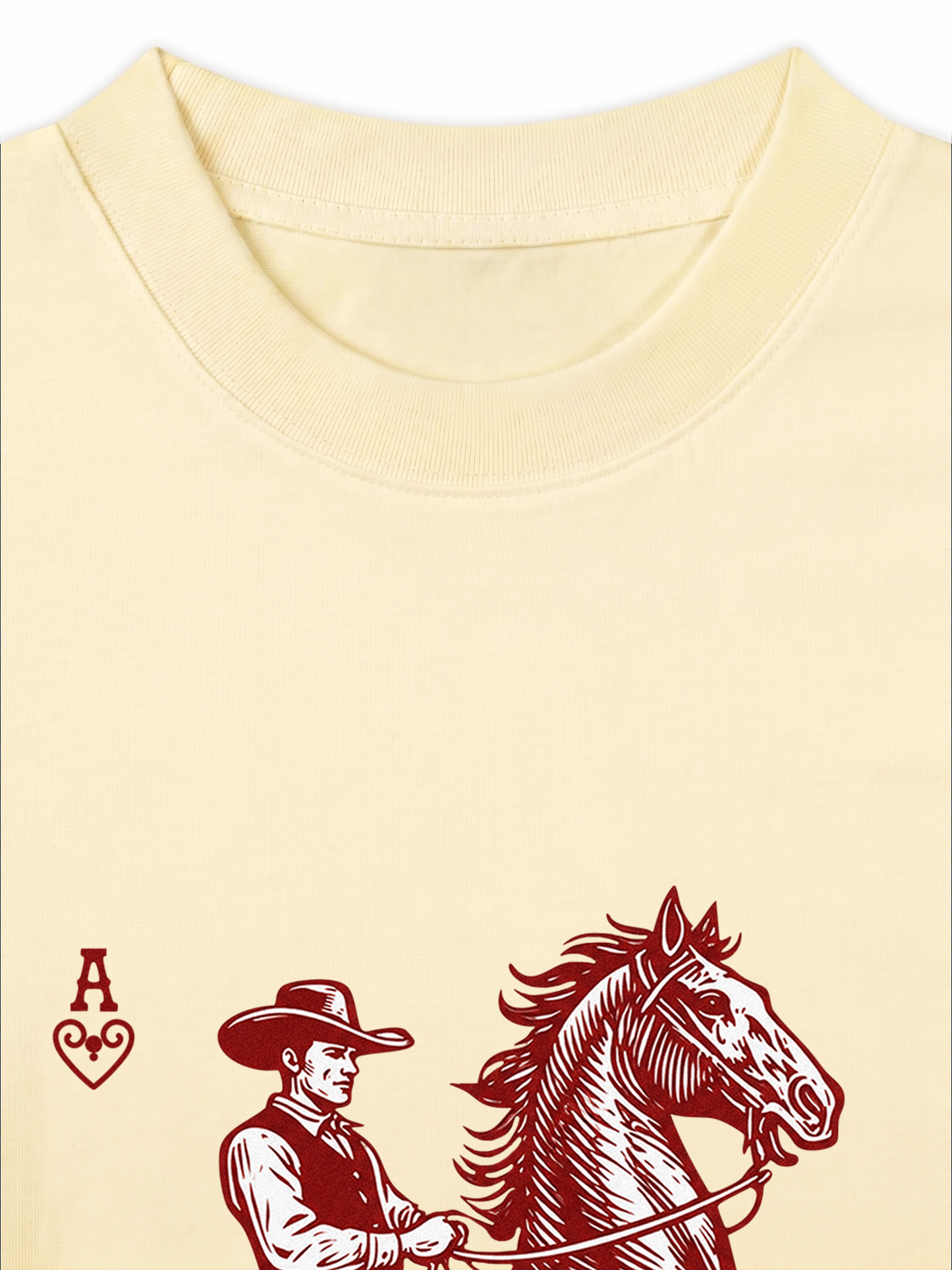 Áo Thun Relaxed Fit The Bad Horse Ace of Heart