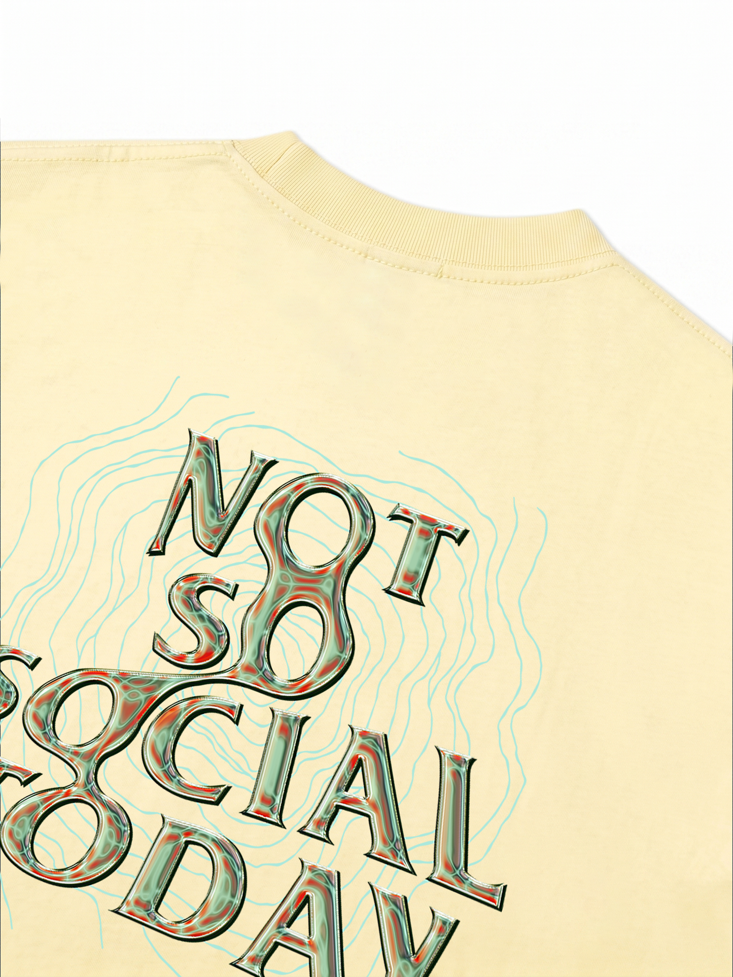 Áo Thun Relaxed Fit Not So Social Today Ripple