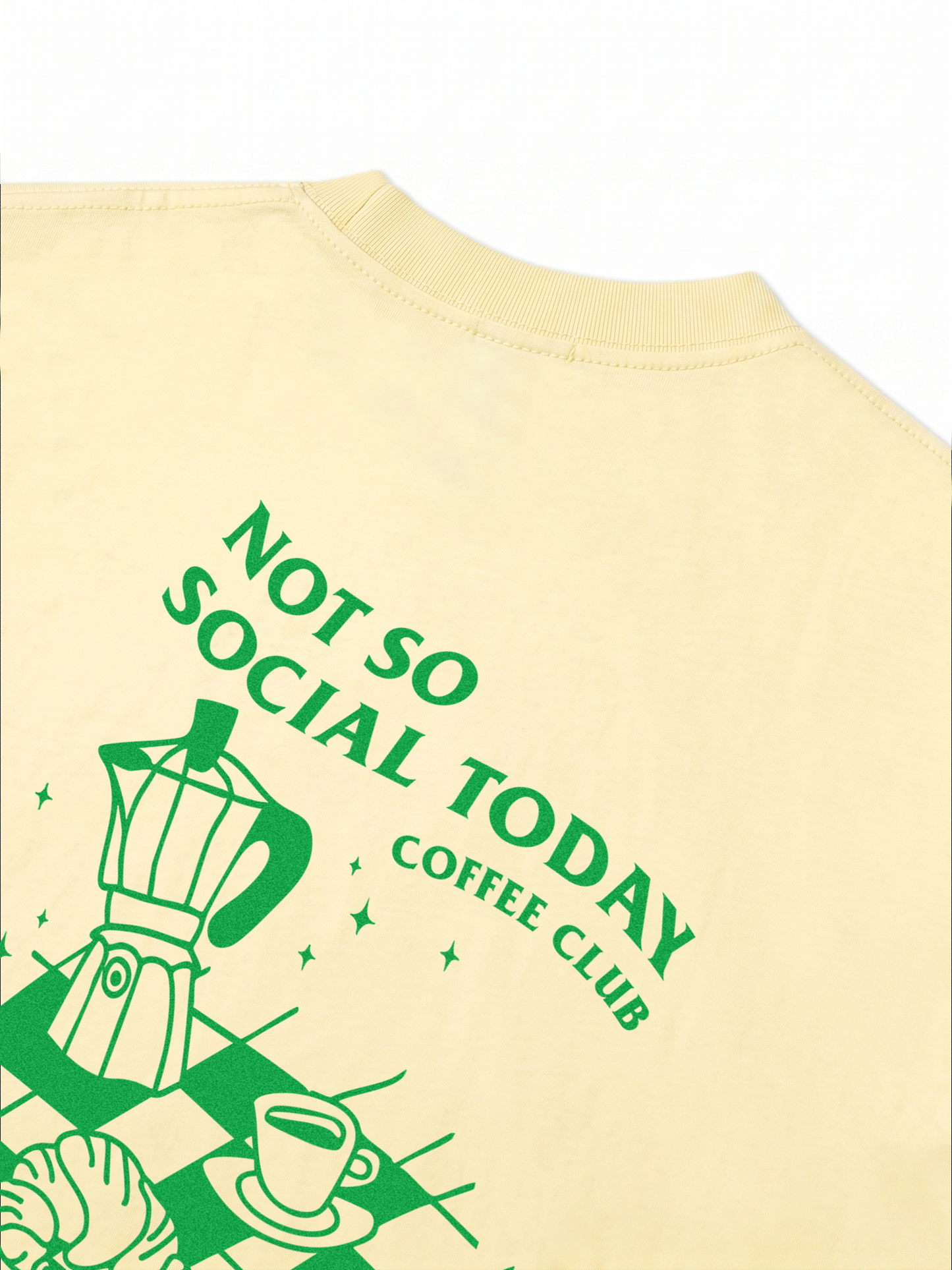 Áo Thun Relaxed Fit Not So Social Today Coffee Club