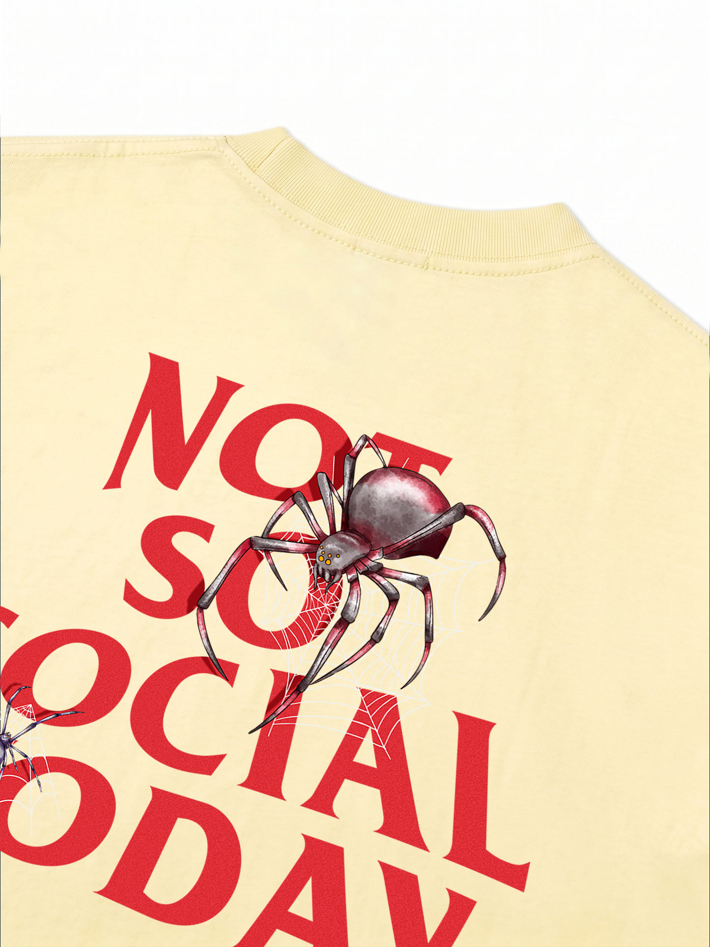 Áo Thun Relaxed Fit Not So Social Today Spider Webs