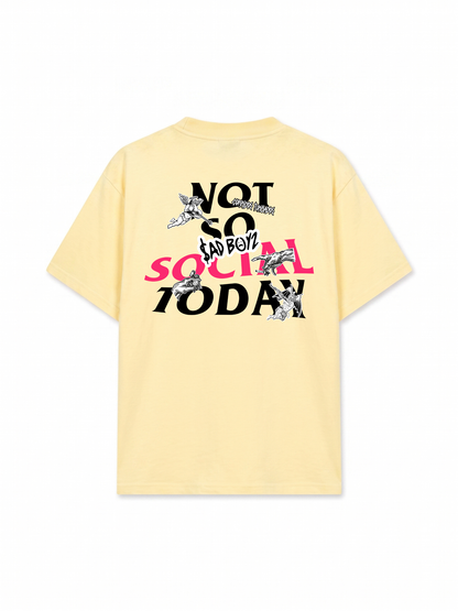 Áo Thun Relaxed Fit Not So Social Today Sad Boyz