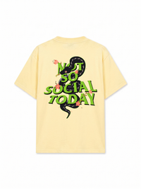 Áo Thun Relaxed Fit Not So Social Today Cherry Snake