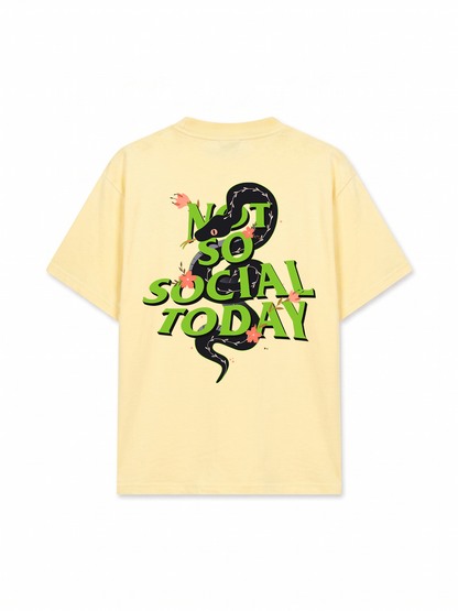 Áo Thun Relaxed Fit Not So Social Today Cherry Snake