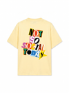 Áo Thun Relaxed Fit Not So Social Today Scrapped Notes