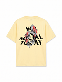 Áo Thun Relaxed Fit Not So Social Today Koi Harmony