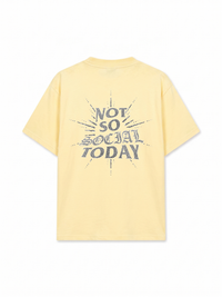 Áo Thun Relaxed Fit Not So Social Today Silver Glitter