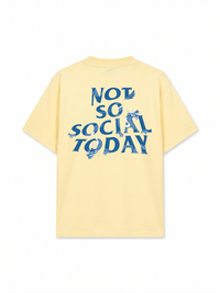 Áo Thun Relaxed Fit Not So Social Today Blue Dragon