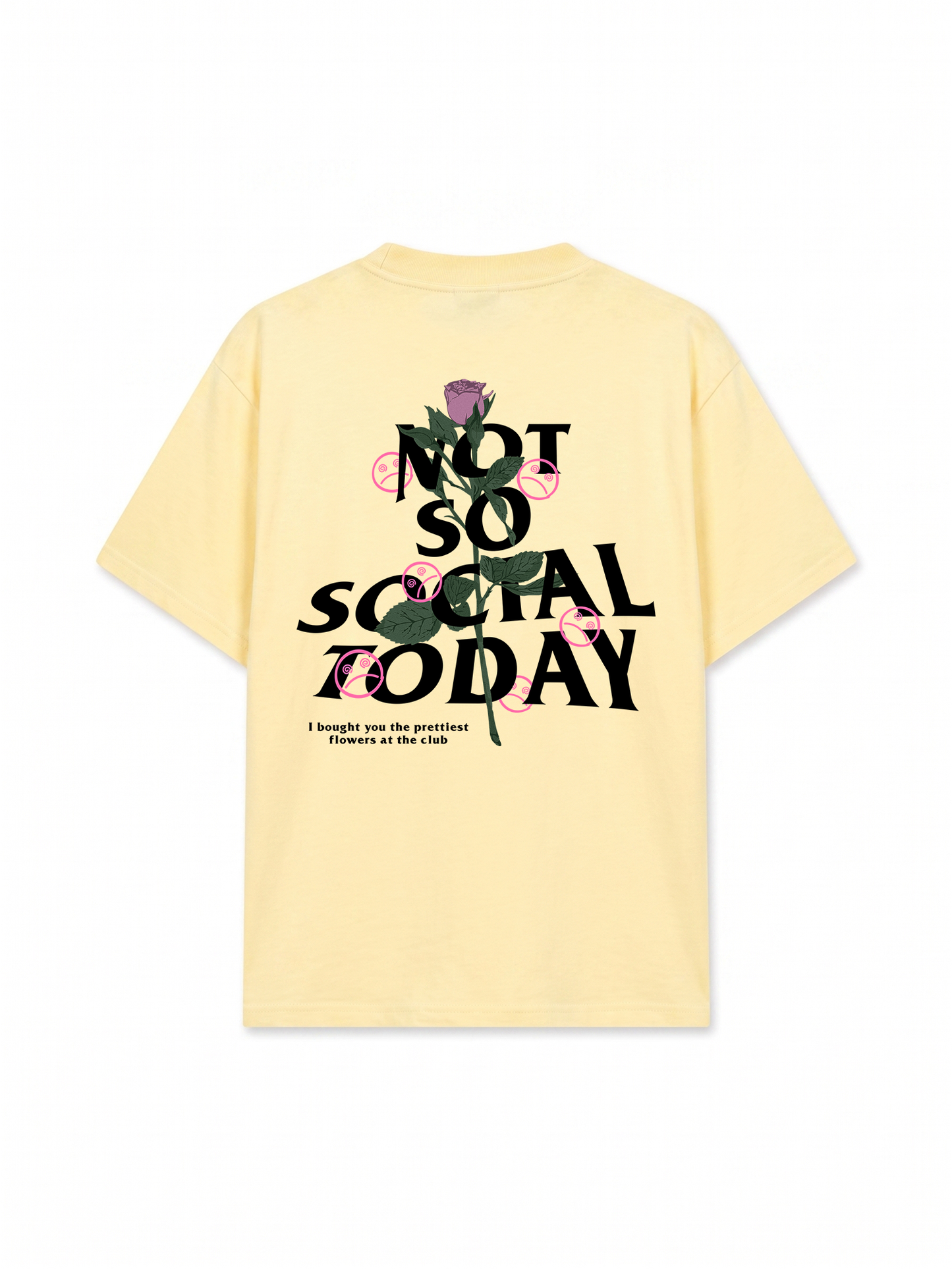 Áo Thun Relaxed Fit Not So Social Today Prettiest Flower