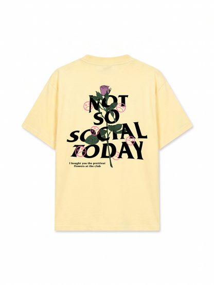 Áo Thun Relaxed Fit Not So Social Today Prettiest Flower