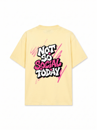 Áo Thun Relaxed Fit Not So Social Today Scribbles