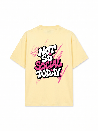 Áo Thun Relaxed Fit Not So Social Today Scribbles