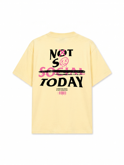 Áo Thun Relaxed Fit Not So Social Today Sprayed