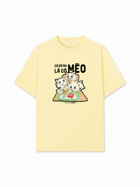 Áo Thun Relaxed Fit Hội Mèo Hăm Ăn