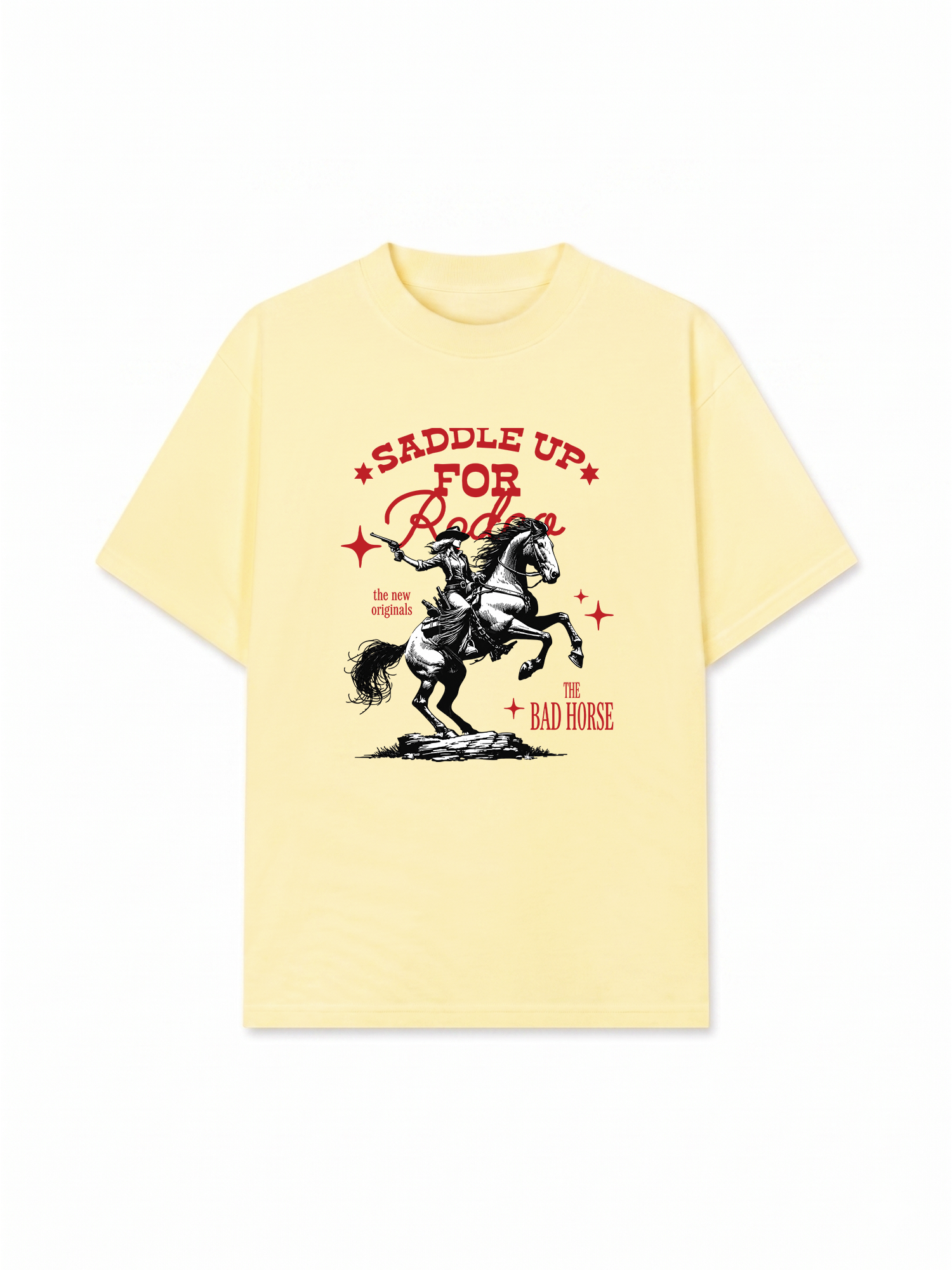 Áo Thun Relaxed Fit The Bad Horse Sadle Up For A Rodeo