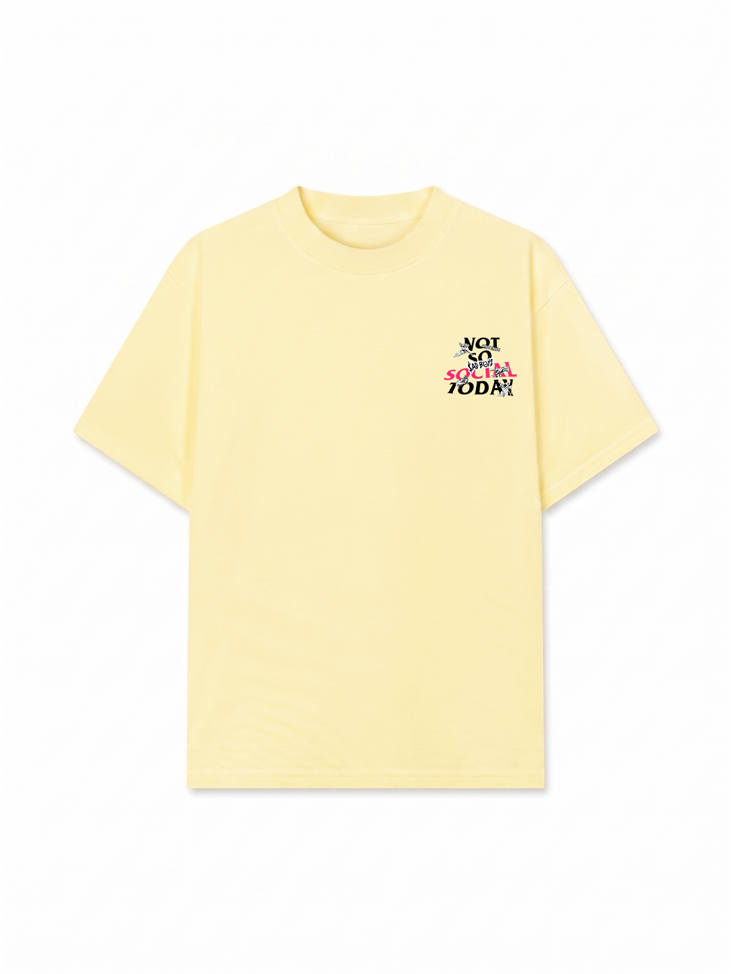 Áo Thun Relaxed Fit Not So Social Today Sad Boyz