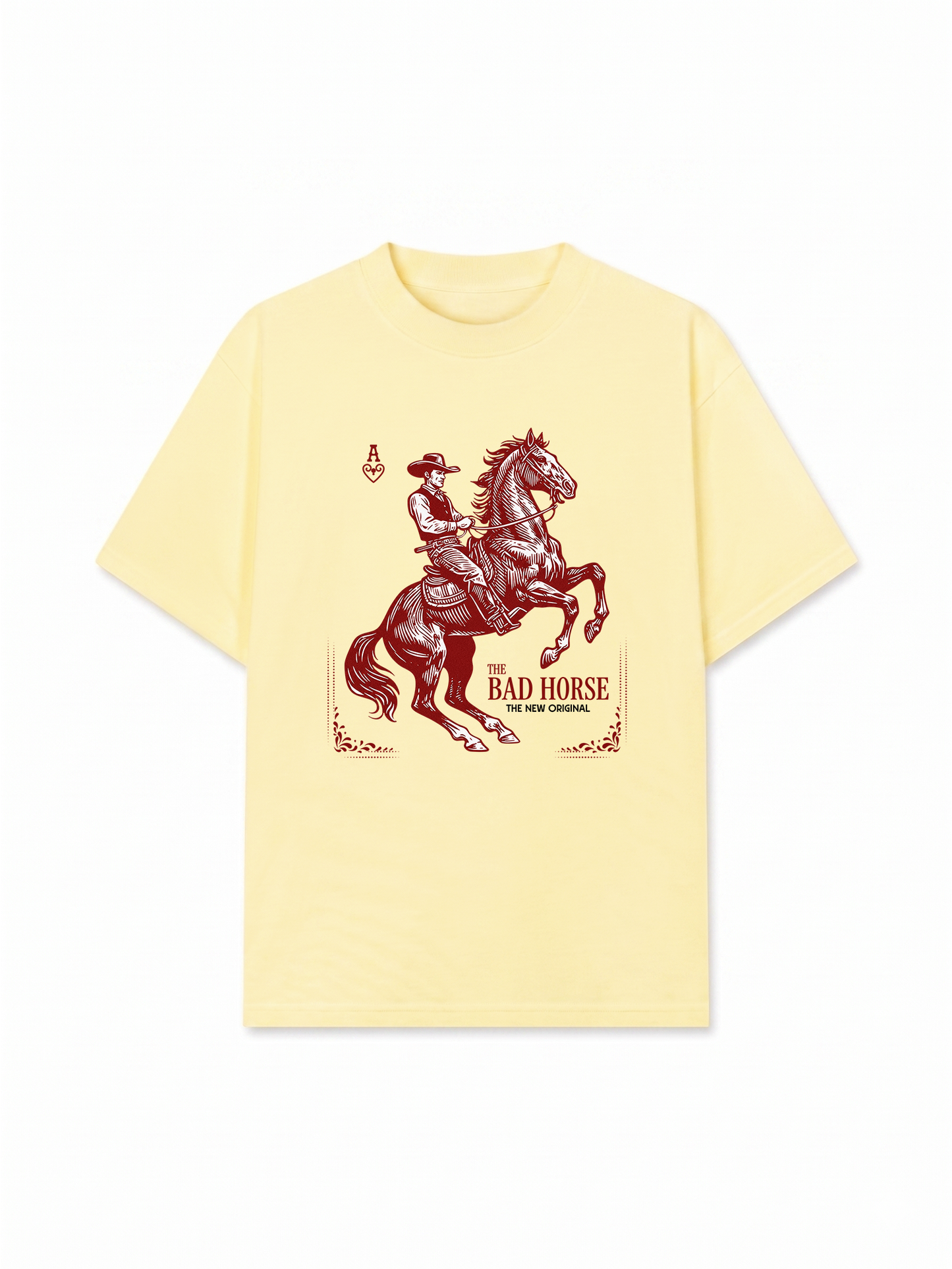 Áo Thun Relaxed Fit The Bad Horse Ace of Heart