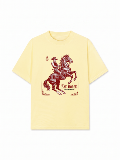 Áo Thun Relaxed Fit The Bad Horse Ace of Heart