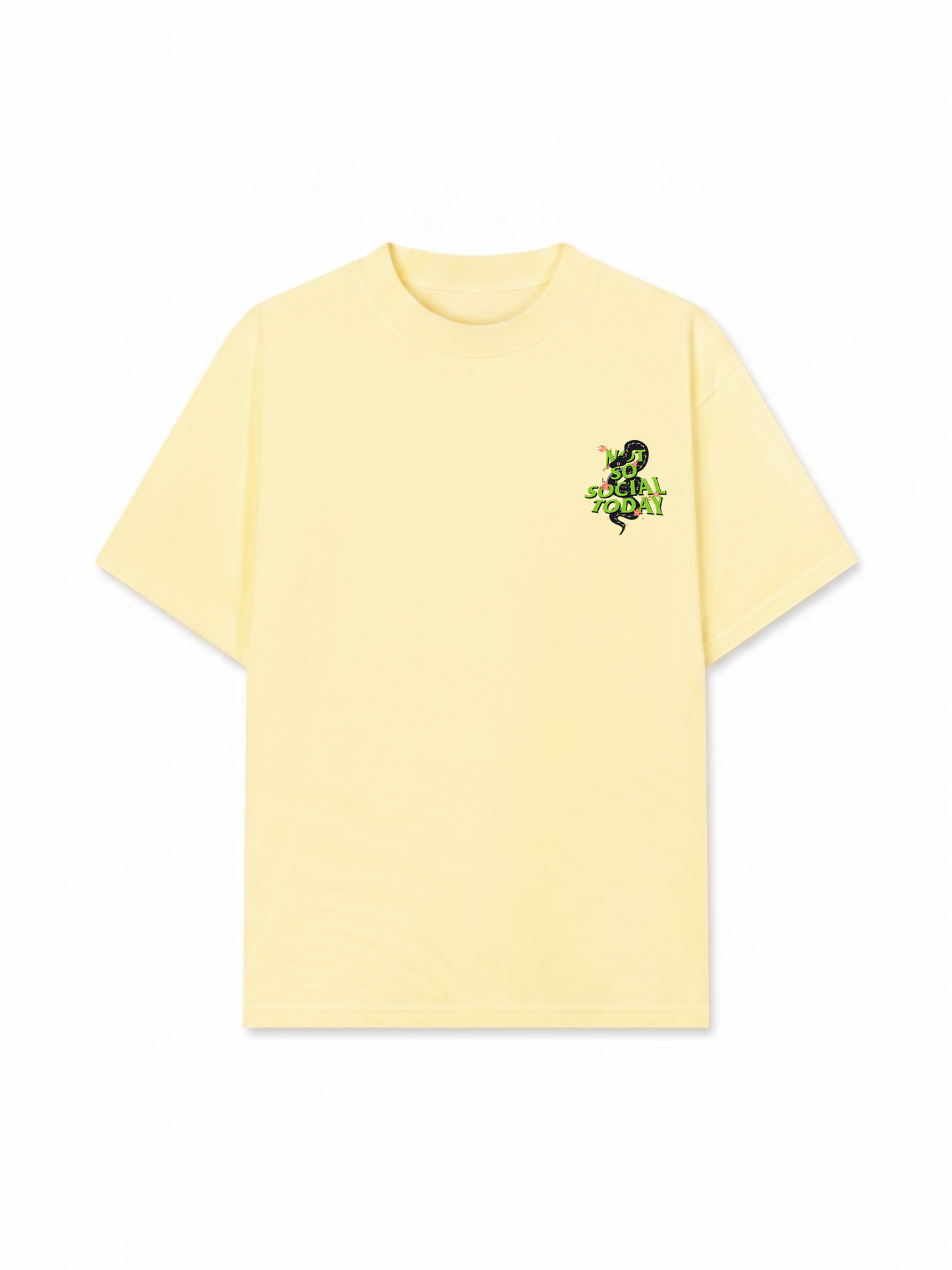 Áo Thun Relaxed Fit Not So Social Today Cherry Snake
