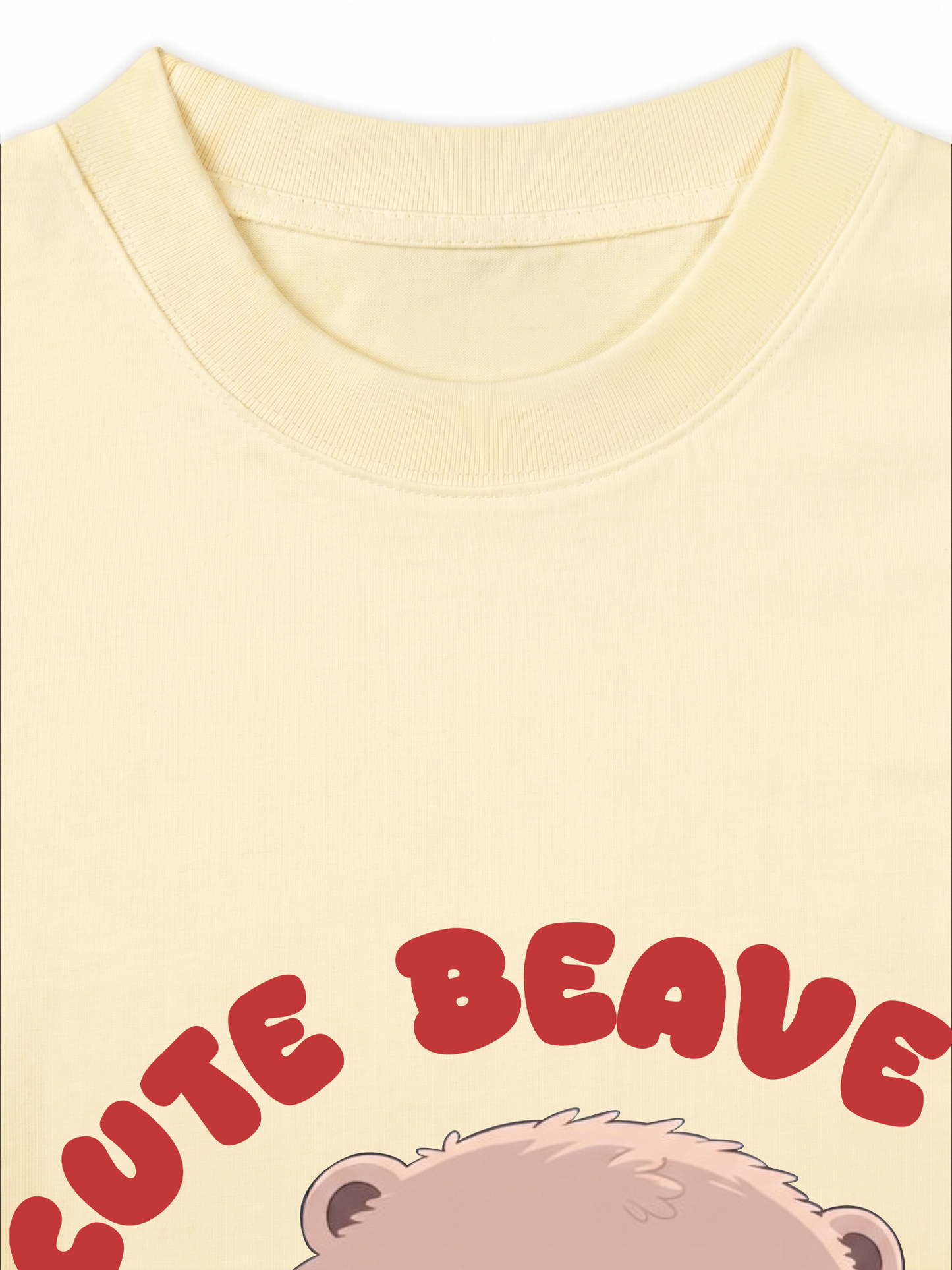 Áo Thun Relaxed Fit Animal Red Cute Beaver