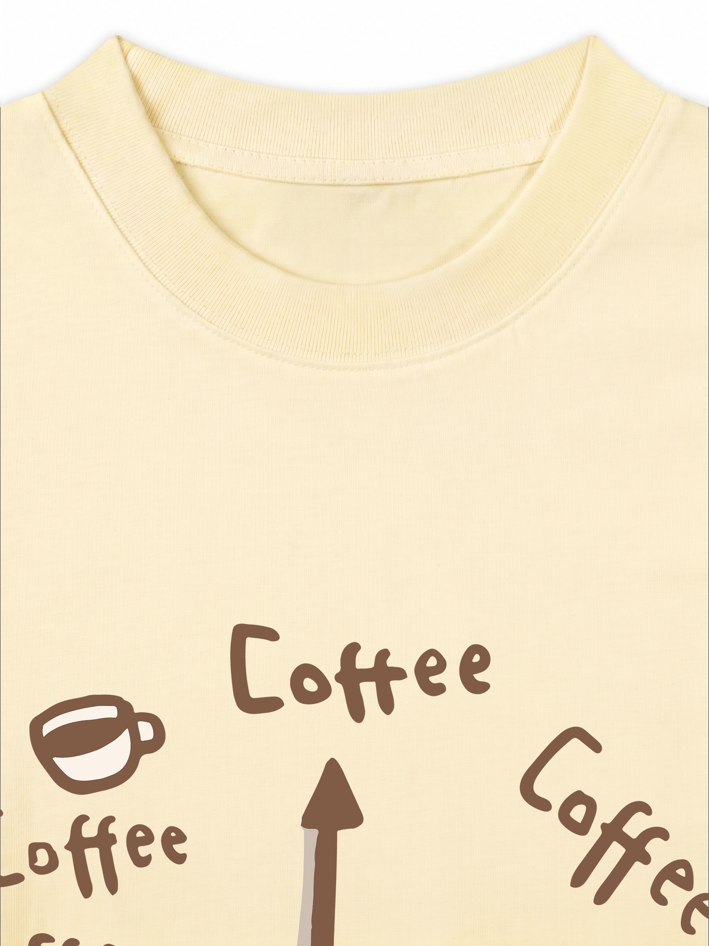Áo Thun Relaxed Fit Coffee Clock