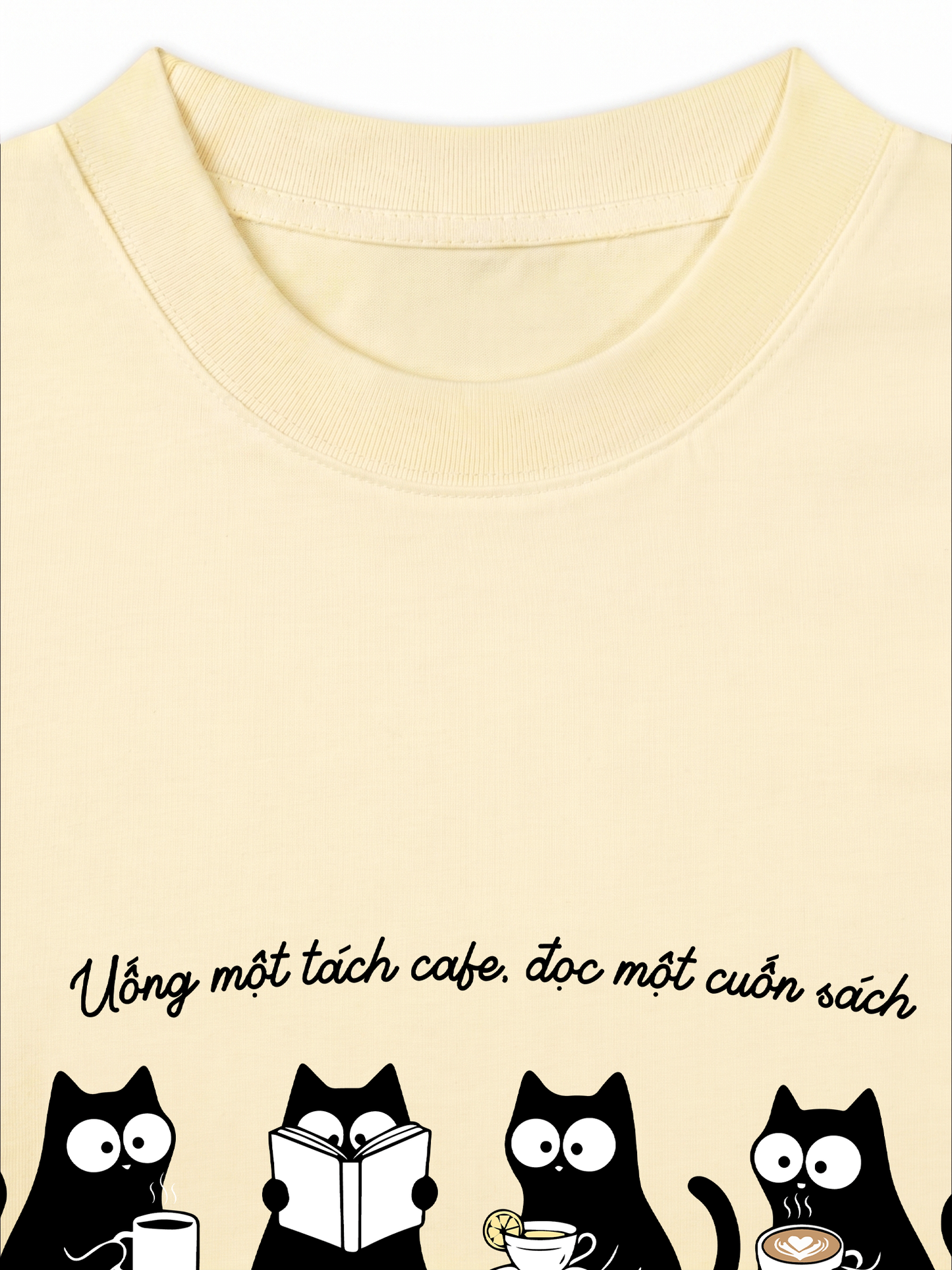 Áo Thun Relaxed Fit Uống Một Tách Cafe Đọc 1 Cuốn Sách