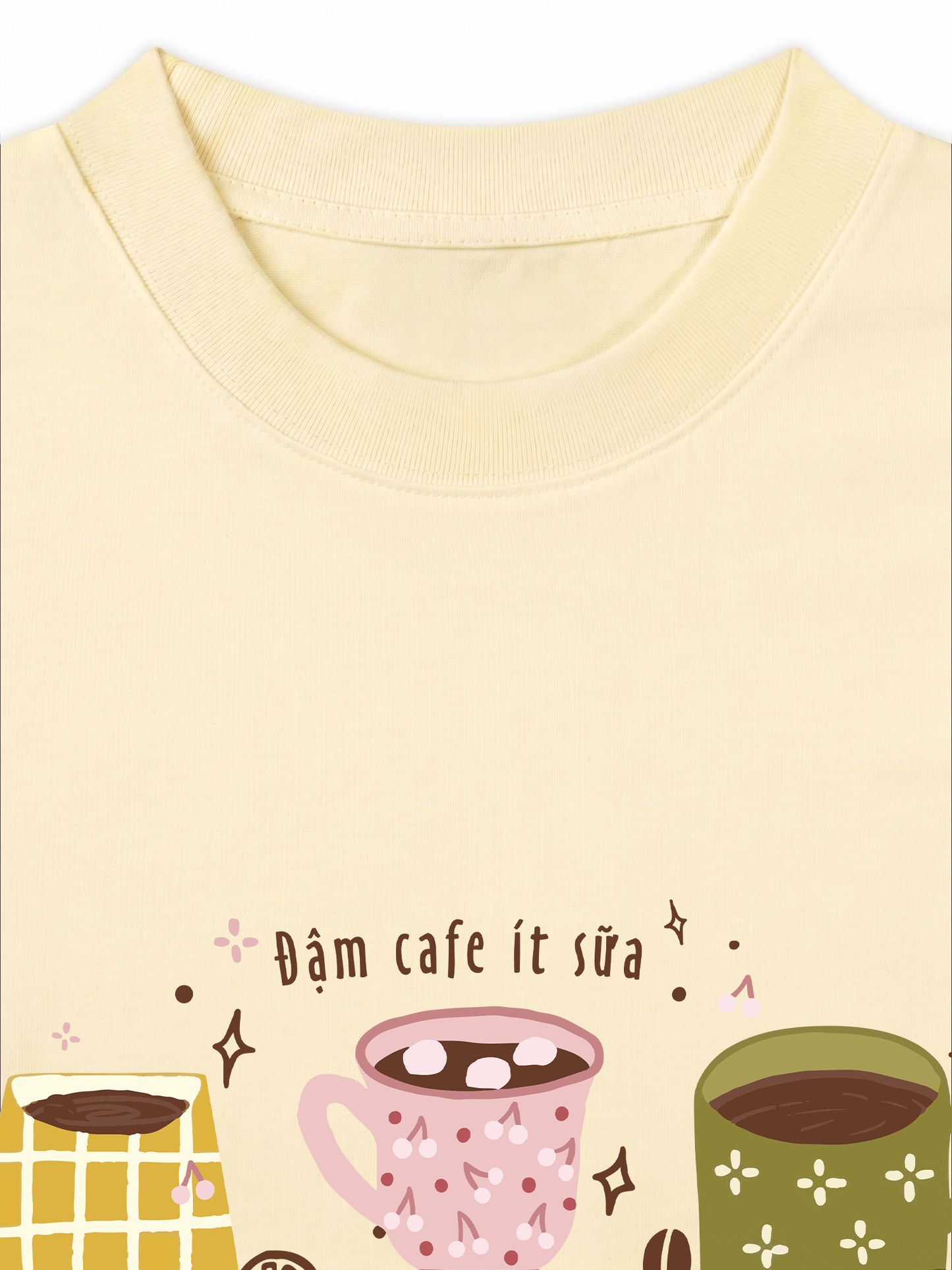 Áo Thun Relaxed Fit Đậm Cafe Ít Sữa