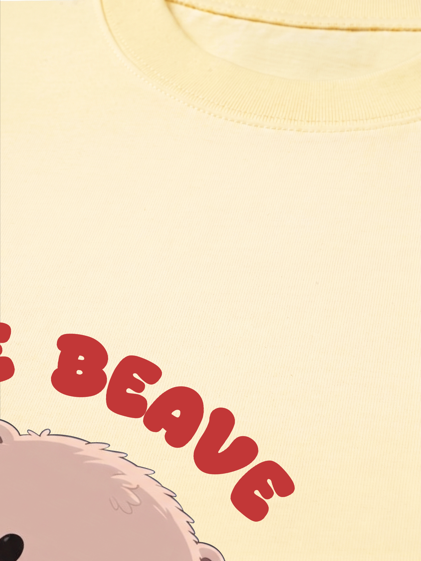 Áo Thun Relaxed Fit Animal Red Cute Beaver