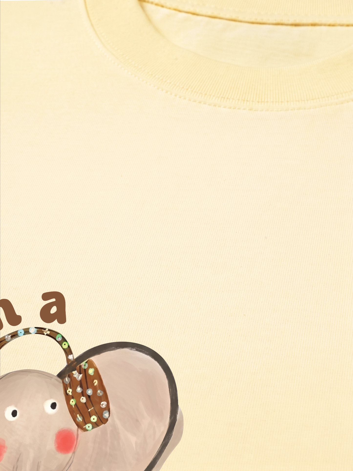 Áo Thun Relaxed Fit Animal I'm A Joyful Little Elephant