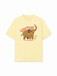 Áo Thun Relaxed Fit Animal Elephant